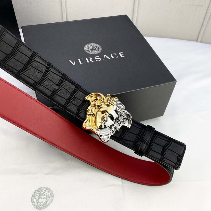 Versace Designer Belt Mens Belts Womens Brand Belt Luxury Belt Length 100-125cm Woman Men Belt Fashion Classics Casual Classic Medusa Avatar Buckle Buckle Designer High Quality Belt