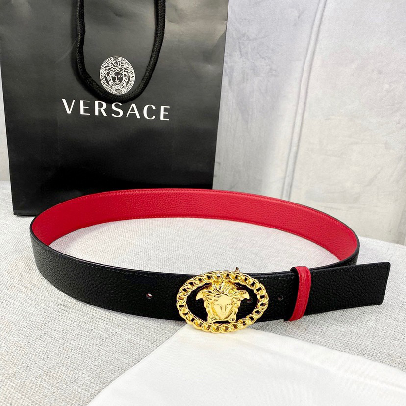 Versace Designer Belt Mens Belts Womens Brand Belt Luxury Belt Length 100-125cm Woman Men Belt Fashion Classics Casual Classic Medusa Avatar Buckle Buckle Designer High Quality Belt