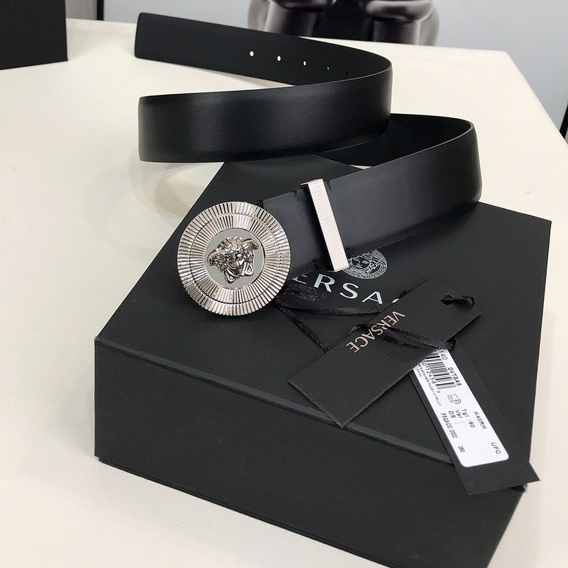 Versace Designer Belt Mens Belts Womens Brand Belt Luxury Belt Length 100-125cm Woman Men Belt Fashion Classics Casual Classic Medusa Avatar Buckle Buckle Designer High Quality Belt