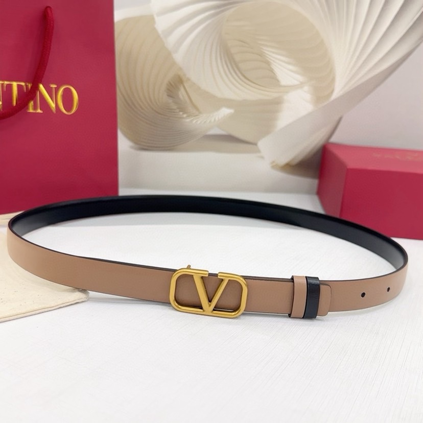 Valentino Belts For Women Designer Belt Womens Formal Smooth Buckle Woman Narrow Genuine Leather Golden Bronze Cowhide Design Thin Optional High Quality