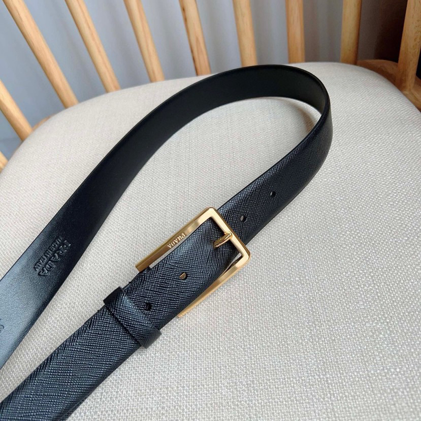 Prada Designer Belt Men Belts Women Brand's Simple Yet Exquisite Waistband Is Made Of Iconic Saffiano Leather And Features A Carved Logo Metal Buckle With A Width Of 3.0cm