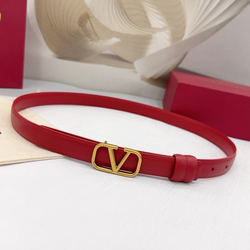 Valentino Belts For Women Designer Belt Womens Formal Smooth Buckle Woman Narrow Genuine Leather Golden Bronze Cowhide Design Thin Optional High Quality