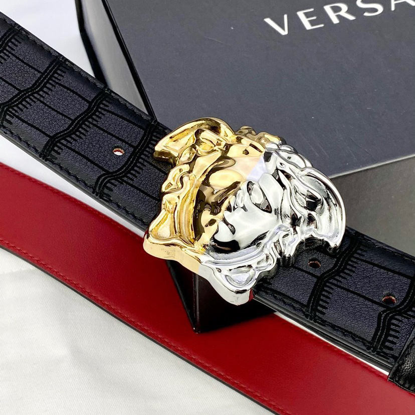 Versace Designer Belt Mens Belts Womens Brand Belt Luxury Belt Length 100-125cm Woman Men Belt Fashion Classics Casual Classic Medusa Avatar Buckle Buckle Designer High Quality Belt