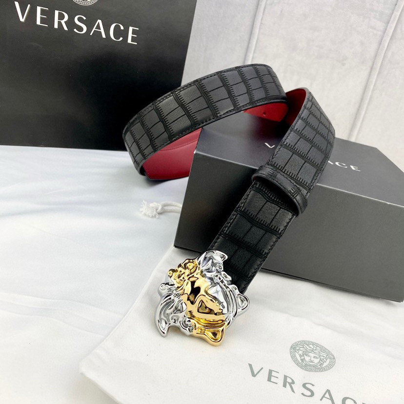 Versace Designer Belt Mens Belts Womens Brand Belt Luxury Belt Length 100-125cm Woman Men Belt Fashion Classics Casual Classic Medusa Avatar Buckle Buckle Designer High Quality Belt