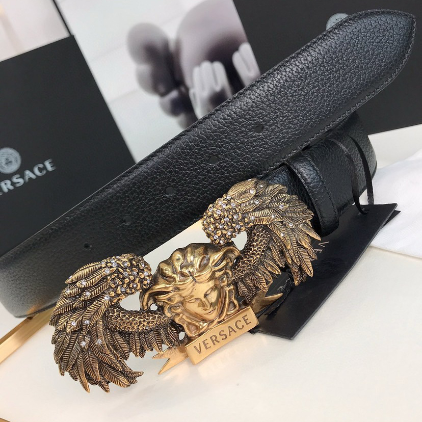 Versace Designer Belt Mens Belts Womens Brand Belt Luxury Belt Length 100-125cm Woman Men Belt Fashion Classics Casual Classic Medusa Avatar Buckle Buckle Designer High Quality Belt