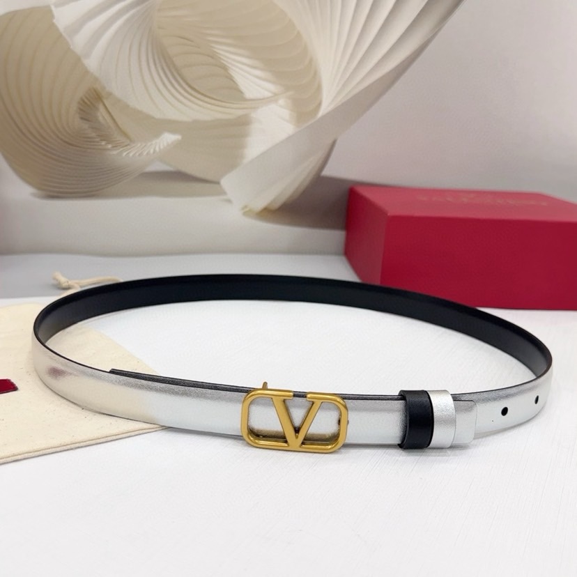 Valentino Belts For Women Designer Belt Womens Formal Smooth Buckle Woman Narrow Genuine Leather Golden Bronze Cowhide Design Thin Optional High Quality