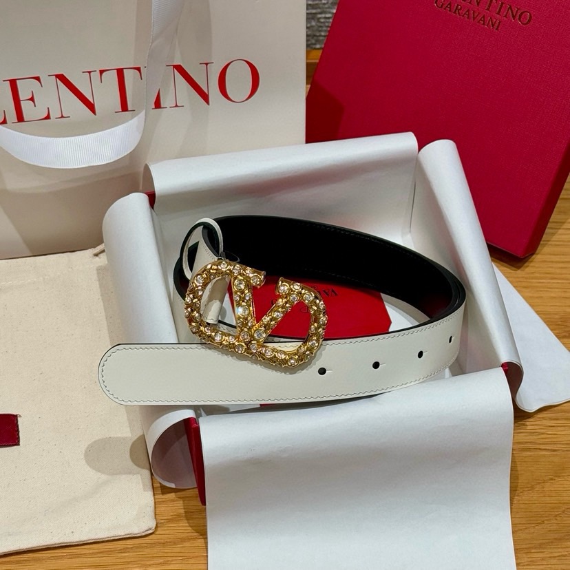 Valentino Belts For Women Designer Belt Womens Formal Smooth Buckle Woman Narrow Genuine Leather Golden Bronze Cowhide Design Thin Optional High Quality