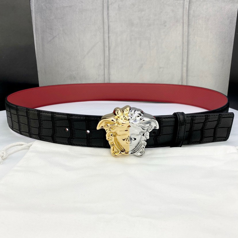 Versace Designer Belt Mens Belts Womens Brand Belt Luxury Belt Length 100-125cm Woman Men Belt Fashion Classics Casual Classic Medusa Avatar Buckle Buckle Designer High Quality Belt