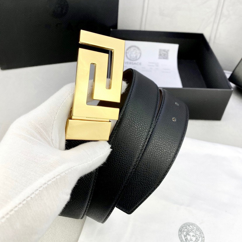 Versace Classic Designer Belt Belts For Women Man Designer Casual Letter Smooth Buckle Belt Couple Lovers Style