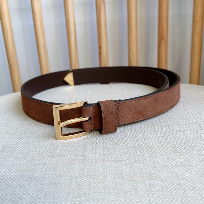 Prada Designer Belt Men Belts Women Brand's Exquisite Waistband Highlights The Elegant Temperament Of Velvet Textured Fabric Adorned With Fashionable Metal Buckles And Iconic Triangular Logos Width 2.5cm