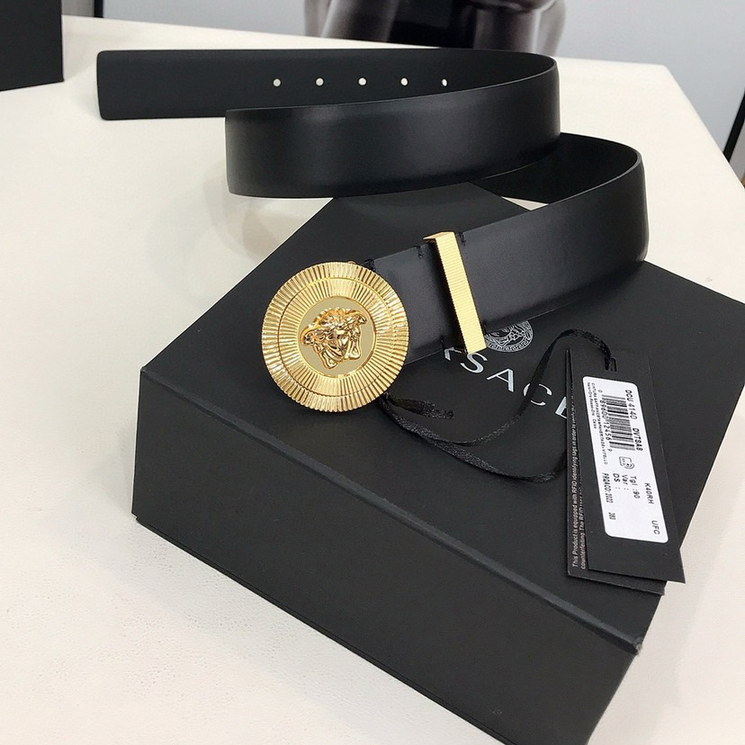 Versace Designer Belt Mens Belts Womens Brand Belt Luxury Belt Length 100-125cm Woman Men Belt Fashion Classics Casual Classic Medusa Avatar Buckle Buckle Designer High Quality Belt