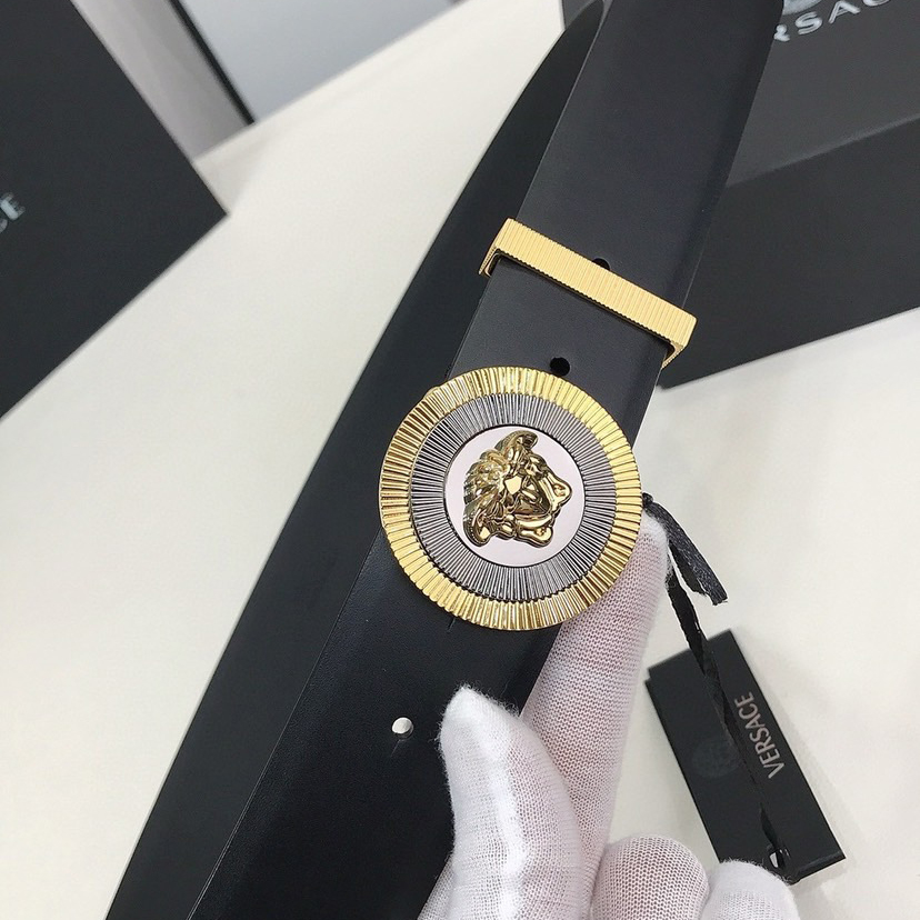 Versace Designer Belt Mens Belts Womens Brand Belt Luxury Belt Length 100-125cm Woman Men Belt Fashion Classics Casual Classic Medusa Avatar Buckle Buckle Designer High Quality Belt