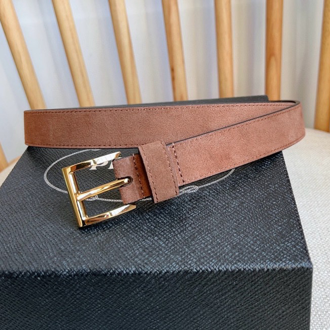 Prada Designer Belt Men Belts Women Brand's Exquisite Waistband Highlights The Elegant Temperament Of Velvet Textured Fabric Adorned With Fashionable Metal Buckles And Iconic Triangular Logos Width 2.5cm