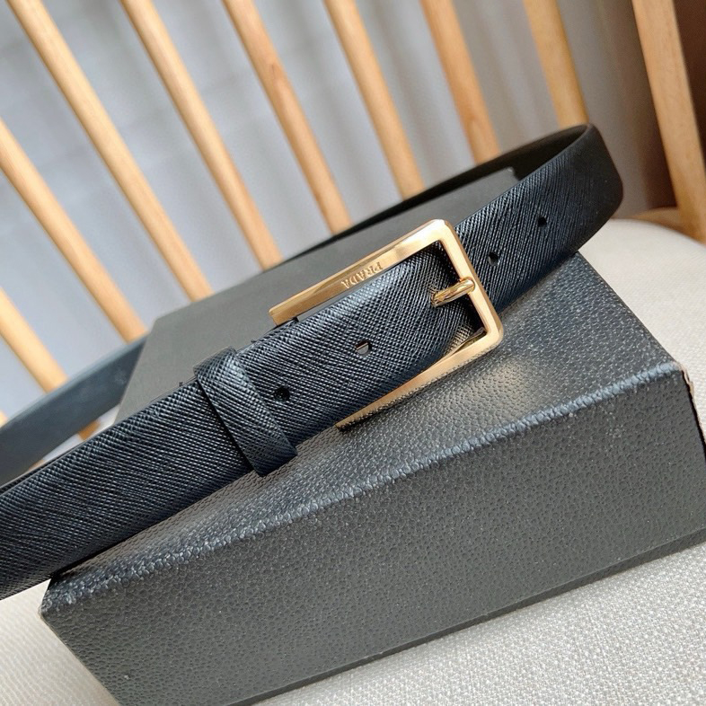 Prada Designer Belt Men Belts Women Brand's Simple Yet Exquisite Waistband Is Made Of Iconic Saffiano Leather And Features A Carved Logo Metal Buckle With A Width Of 3.0cm