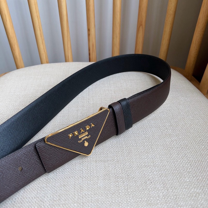 Prada Designer Belt Men Belts Women's Brand Belt Buckle Belt Is A Multifunctional Combination Accessory Series That Can Be Easily Paired With A Triangular Logo Through The Universal Simplicity Of Women And Men With A Width Of 3.5cm And With Box