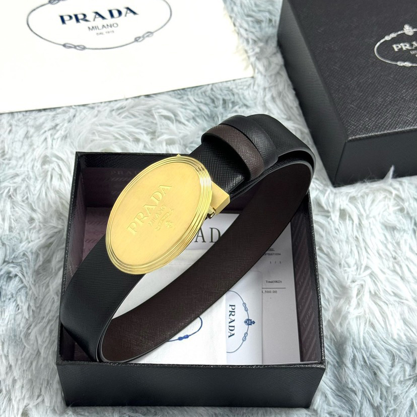 Prada Designer Belt Mens Belts Womens Brand Belt Luxury Belt Length 100-125cm Woman Men Belt Fashion Classics Casual Classic Rotundity Smooth Buckle Designer High Quality Belt