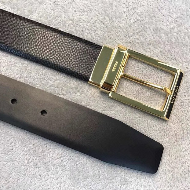 Prada Designer Belt Mens Belts Luxury Belt Length 100-125cm Men Belt Fashion Classics Casual Classic Square Smooth Buckle Designer High Quality Belt Men With A Width Of 3.4cm And With Box