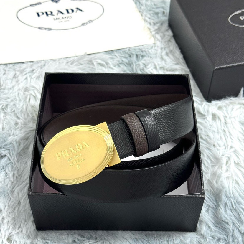 Prada Designer Belt Mens Belts Womens Brand Belt Luxury Belt Length 100-125cm Woman Men Belt Fashion Classics Casual Classic Rotundity Smooth Buckle Designer High Quality Belt