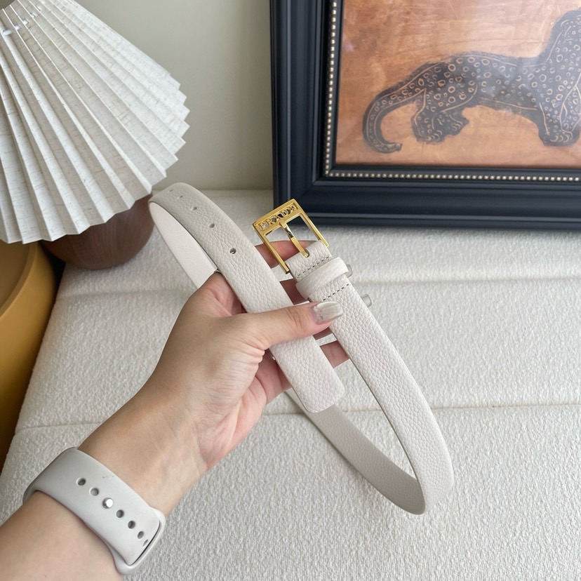 Prada Belts For Women Designer Belts Woman Square Buckle With Ada Brand Logo On The Buckle Double-Sided Lychee Patterned Calf Leather Versatile And Fashionable Simple And Elegant