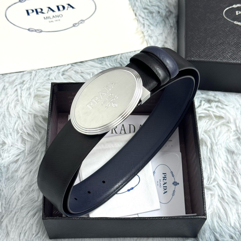 Prada Designer Belt Mens Belts Womens Brand Belt Luxury Belt Length 100-125cm Woman Men Belt Fashion Classics Casual Classic Rotundity Smooth Buckle Designer High Quality Belt