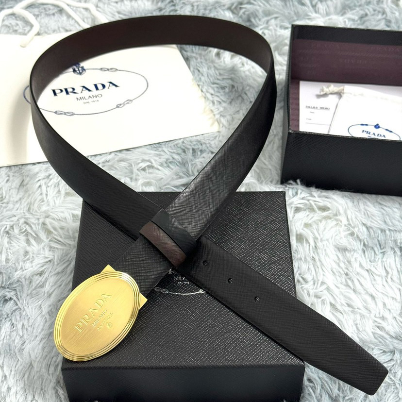 Prada Designer Belt Mens Belts Womens Brand Belt Luxury Belt Length 100-125cm Woman Men Belt Fashion Classics Casual Classic Rotundity Smooth Buckle Designer High Quality Belt