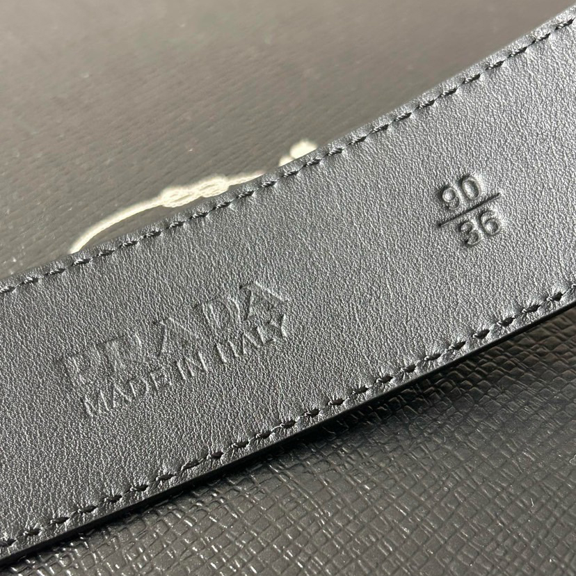 Prada Designer Belt Mens Belts Luxury Belt Length 100-125cm Men Belt Fashion Classics Casual Classic Square Smooth Buckle Designer High Quality Belt Men With A Width Of 3.5cm And With Box