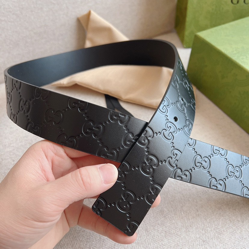 Gucci Designer Belt Men Belts Women's Brand Belt Luxury Interlocking Double G Buckle Belt Is Crafted From Gucci Signature Leather Using Hot Stamping Technology With And Clear Printed Patterns Fashionable Classic And Versatile Styles Belt Width 4.0cm