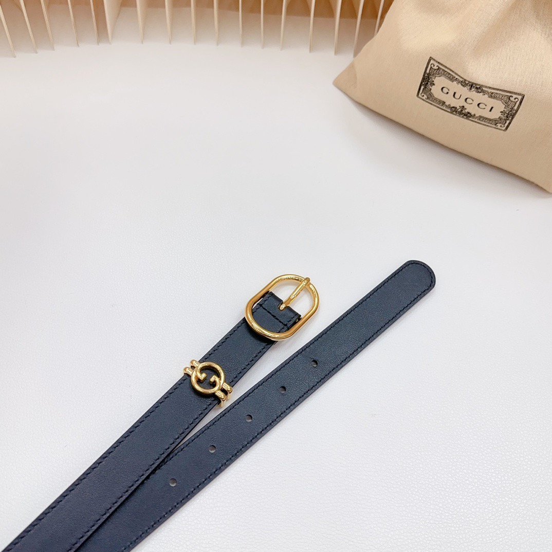 Gucci Belts For Women Designer Belt Womens Formal Smooth Buckle Woman Narrow Genuine Leather Golden Bronze Cowhide Design Thin Optional High Quality