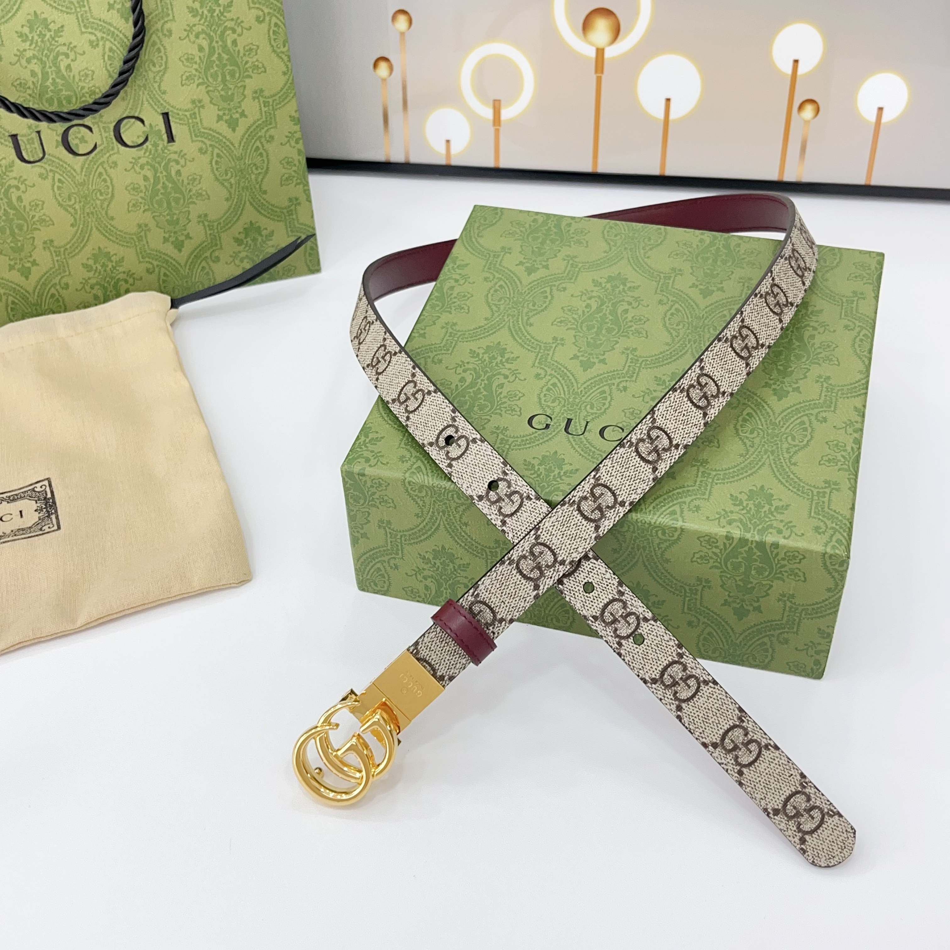 Gucci Belts For Women Designer Belt Womens Formal Smooth Buckle Woman Narrow Genuine Leather Golden Bronze Cowhide Design Thin Optional High Quality