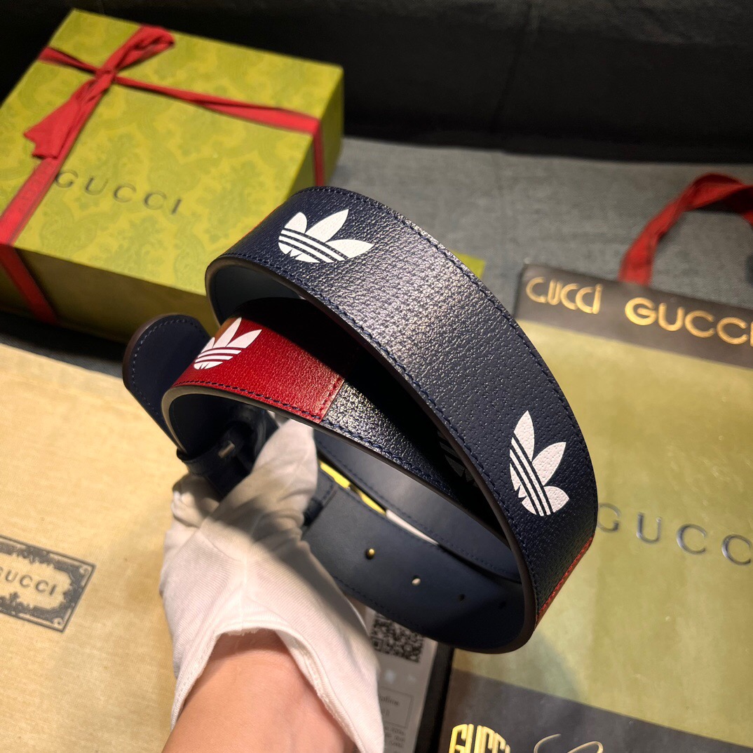 Gucci Leather It Has A Thick Touch With Clear And Distinct Printing Patterns It Is A Fashionable And Classic Men's Belt A Designer Belt A Casual And Smooth Buckle Belt For Both Women And Men With A Width Of 4.0cm And With Box