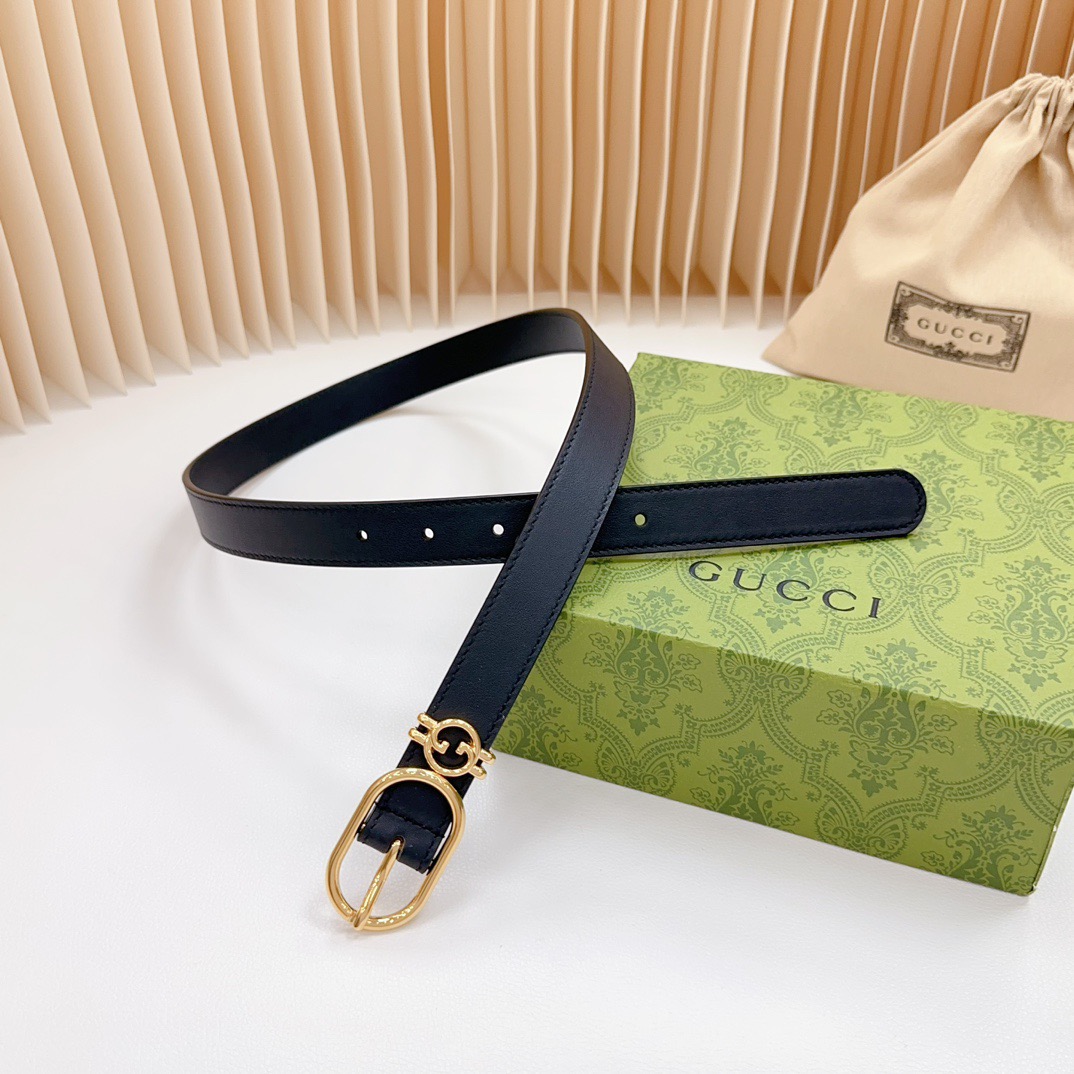Gucci Belts For Women Designer Belt Womens Formal Smooth Buckle Woman Narrow Genuine Leather Golden Bronze Cowhide Design Thin Optional High Quality