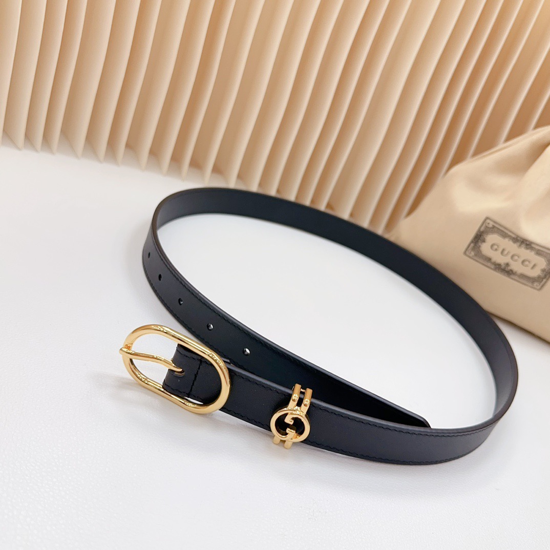 Gucci Belts For Women Designer Belt Womens Formal Smooth Buckle Woman Narrow Genuine Leather Golden Bronze Cowhide Design Thin Optional High Quality