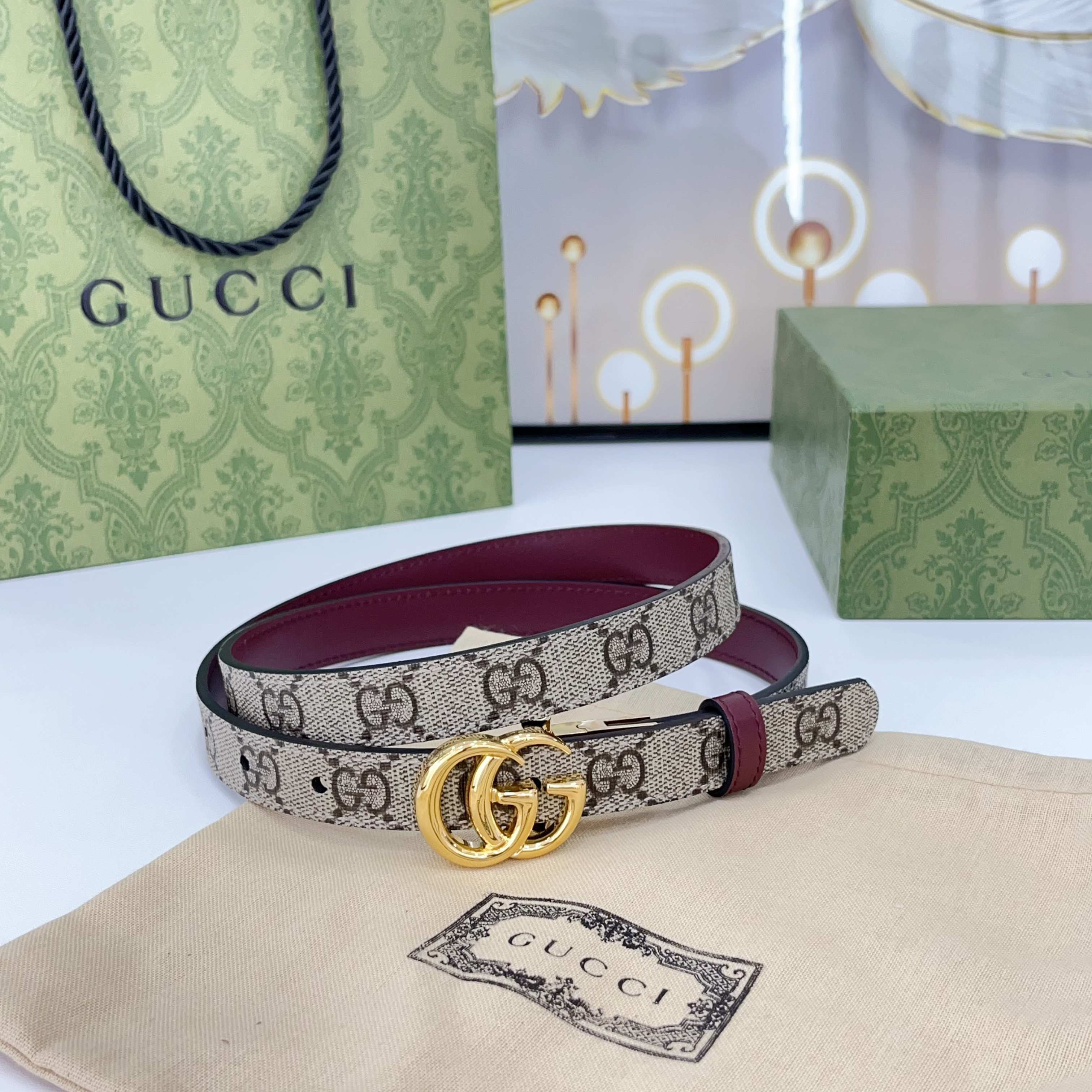 Gucci Belts For Women Designer Belt Womens Formal Smooth Buckle Woman Narrow Genuine Leather Golden Bronze Cowhide Design Thin Optional High Quality