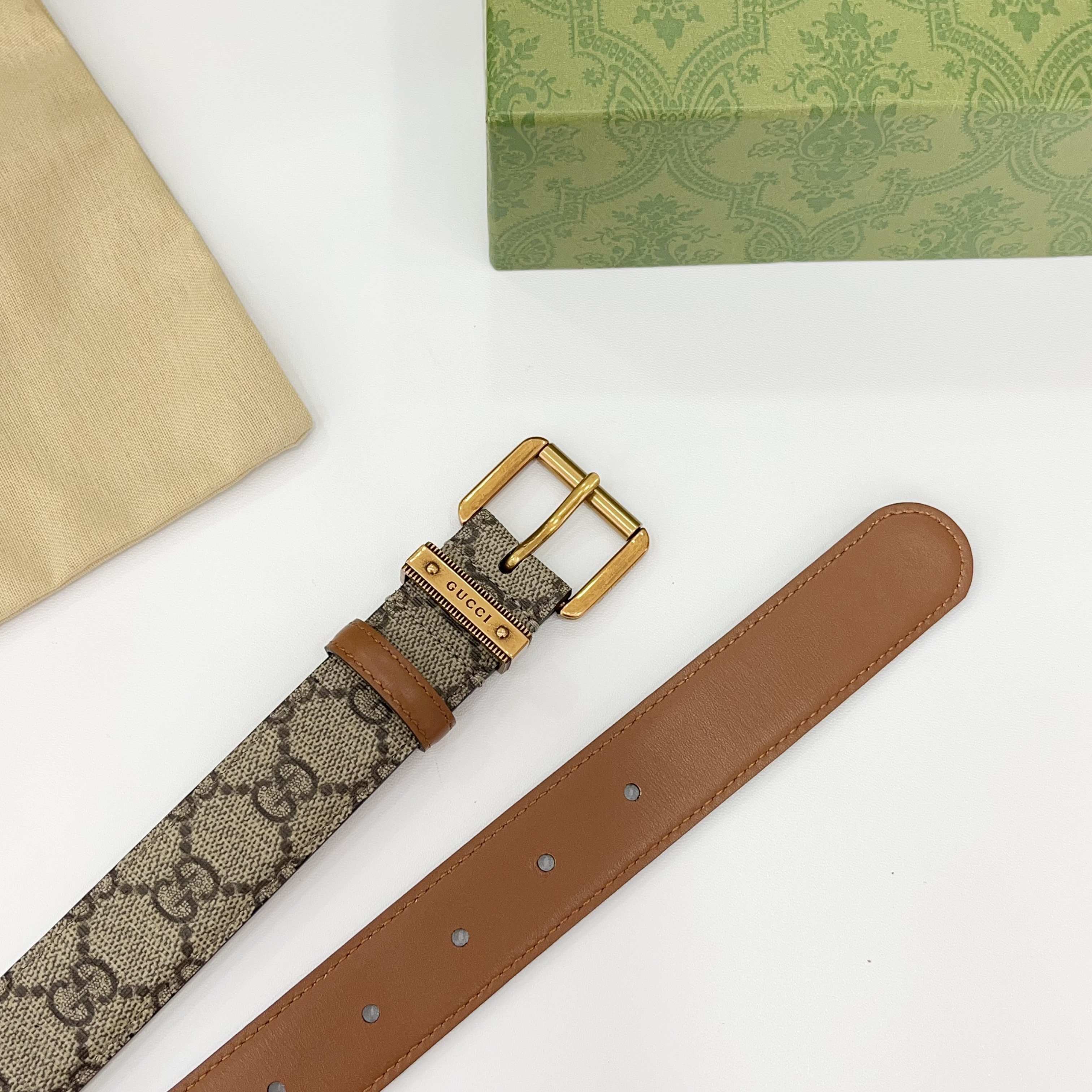 Gucci Belts For Women Designer Belt Womens Formal Smooth Buckle Woman Narrow Genuine Leather Golden Bronze Cowhide Design Thin Optional High Quality