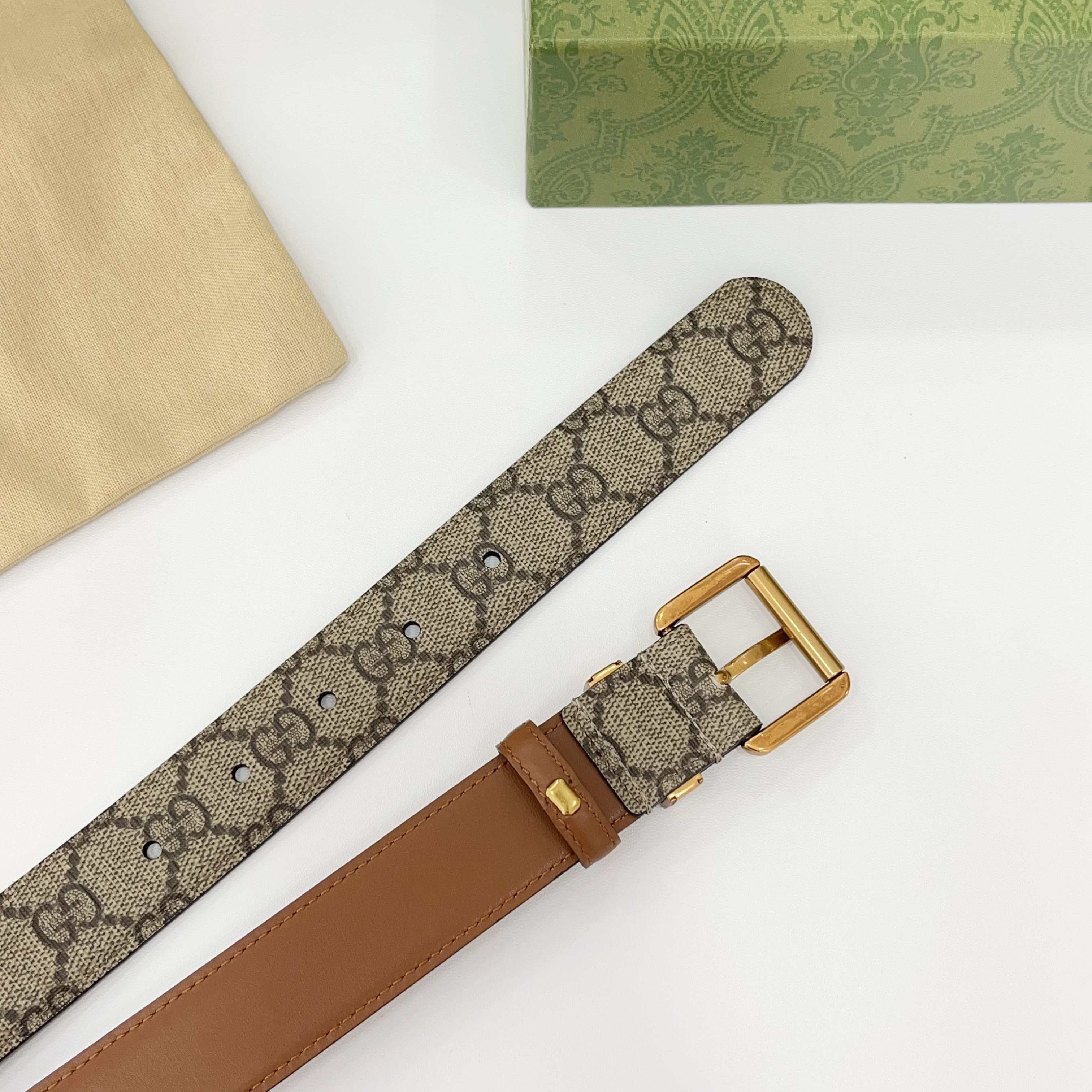 Gucci Belts For Women Designer Belt Womens Formal Smooth Buckle Woman Narrow Genuine Leather Golden Bronze Cowhide Design Thin Optional High Quality