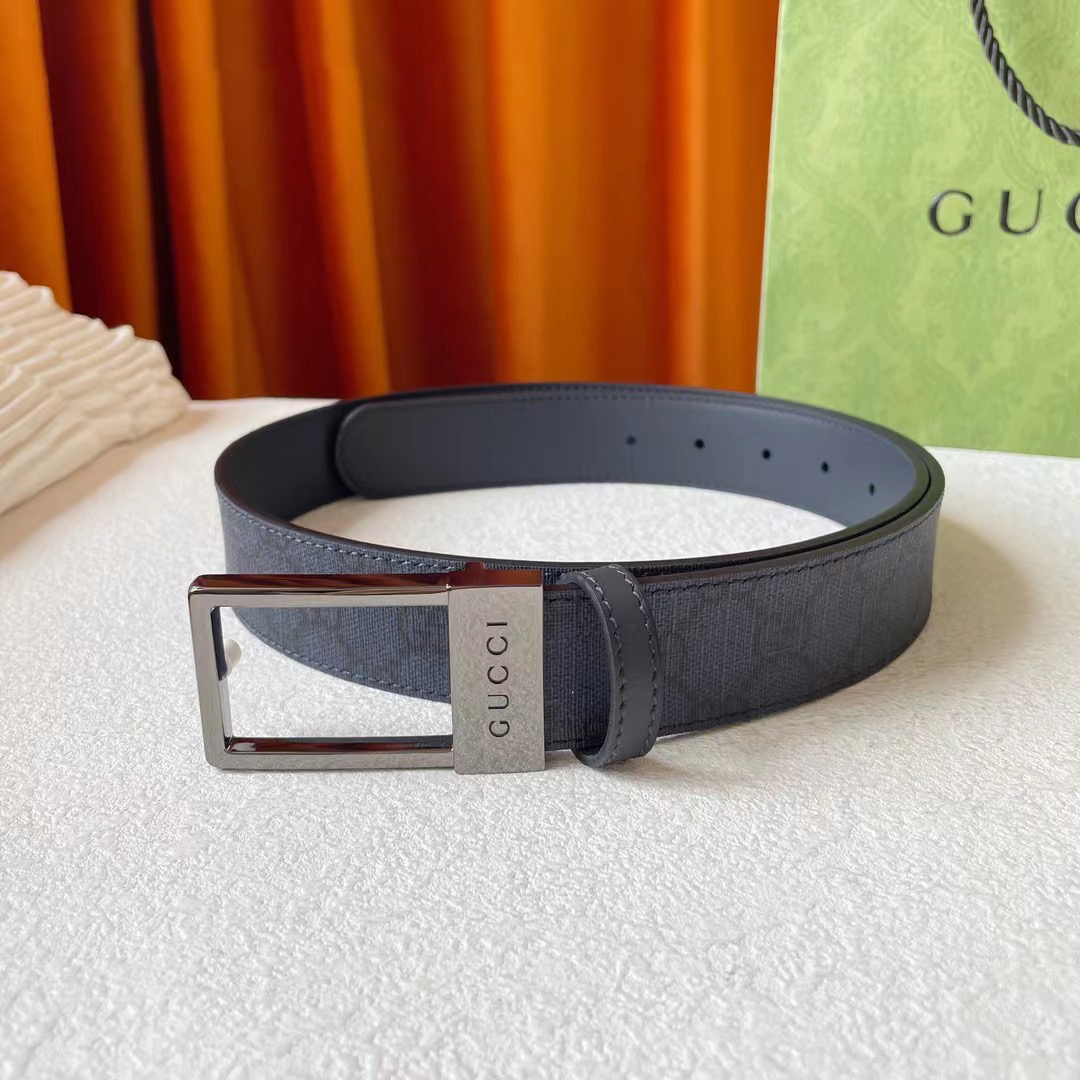 Gucci Designer Belt Mens Belts Luxury Belt Length 100-125cm Men Belt Fashion Classics Casual Classic Square Smooth Buckle Designer High Quality Belt Men With A Width Of 4.0cm And With Box