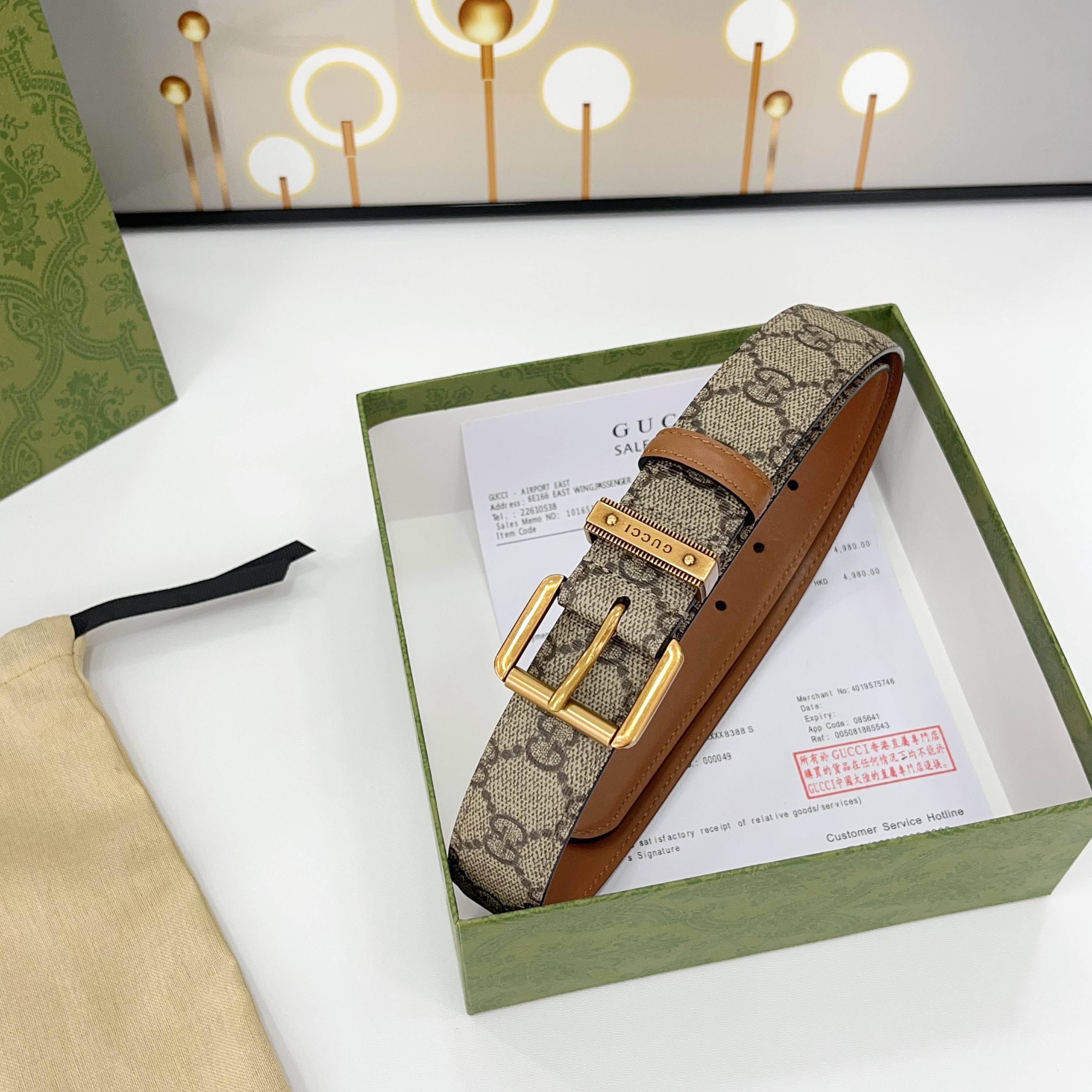 Gucci Belts For Women Designer Belt Womens Formal Smooth Buckle Woman Narrow Genuine Leather Golden Bronze Cowhide Design Thin Optional High Quality