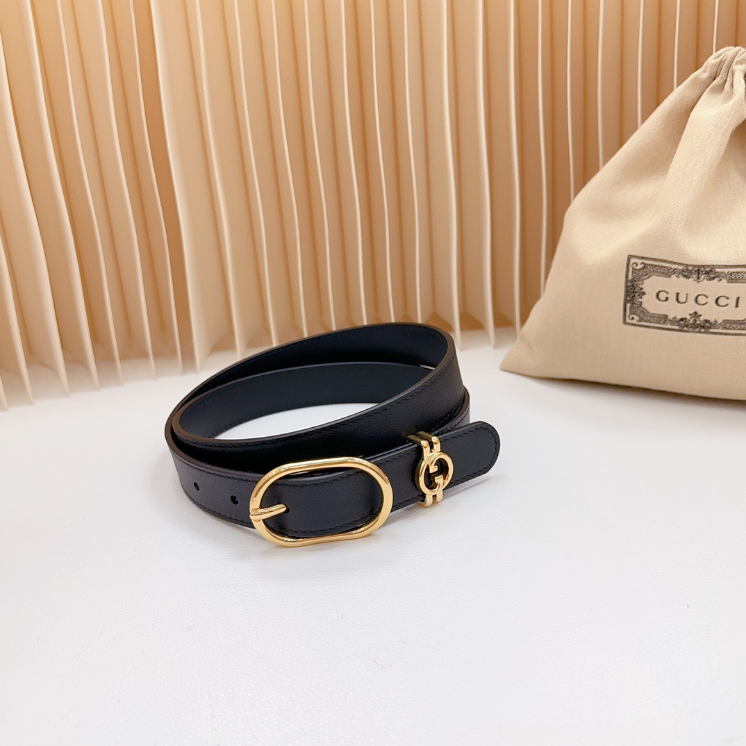 Gucci Belts For Women Designer Belt Womens Formal Smooth Buckle Woman Narrow Genuine Leather Golden Bronze Cowhide Design Thin Optional High Quality