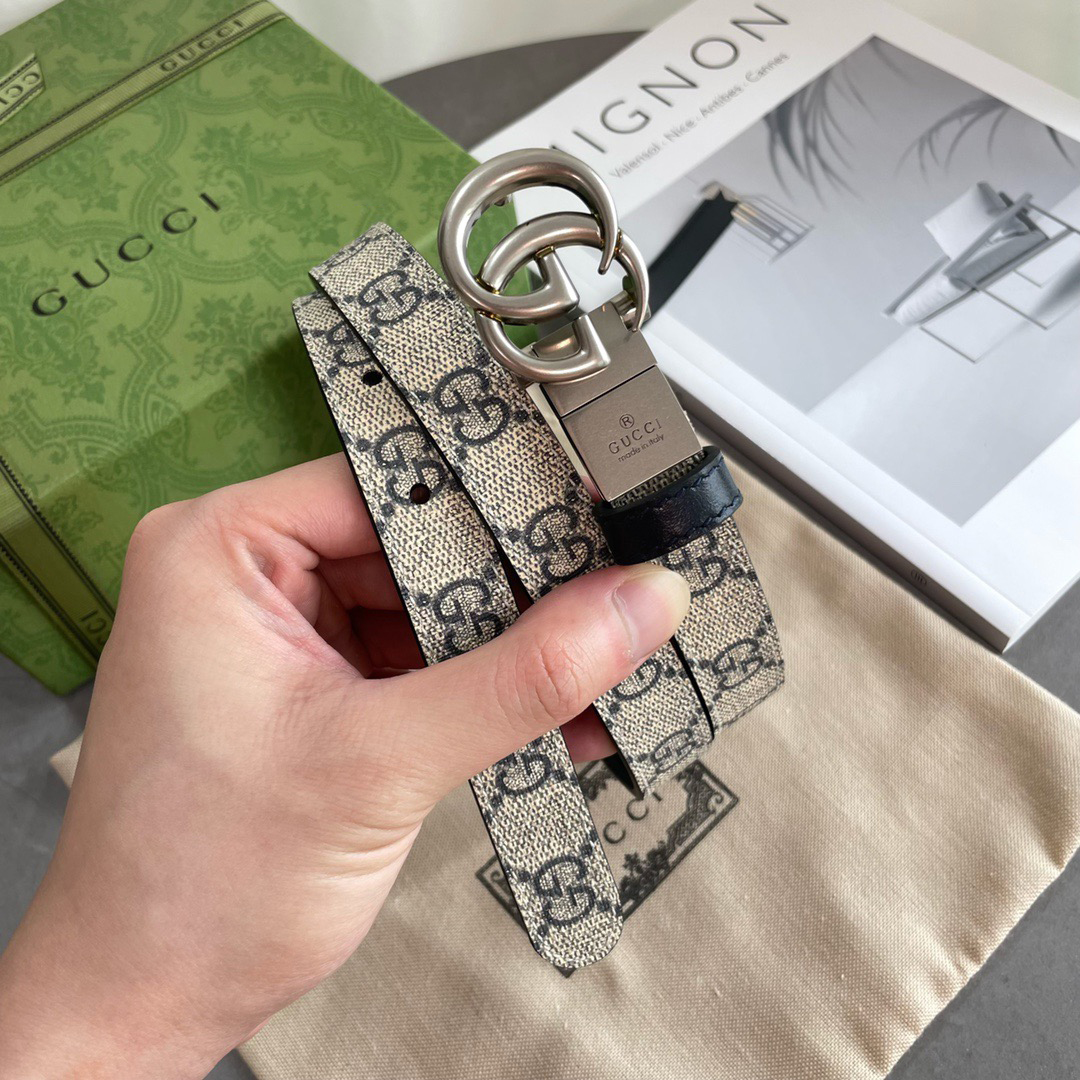 Gucci Belts For Women Designer Belt Womens Formal Smooth Buckle Woman Narrow Genuine Leather Golden Bronze Cowhide Design Thin Optional High Quality