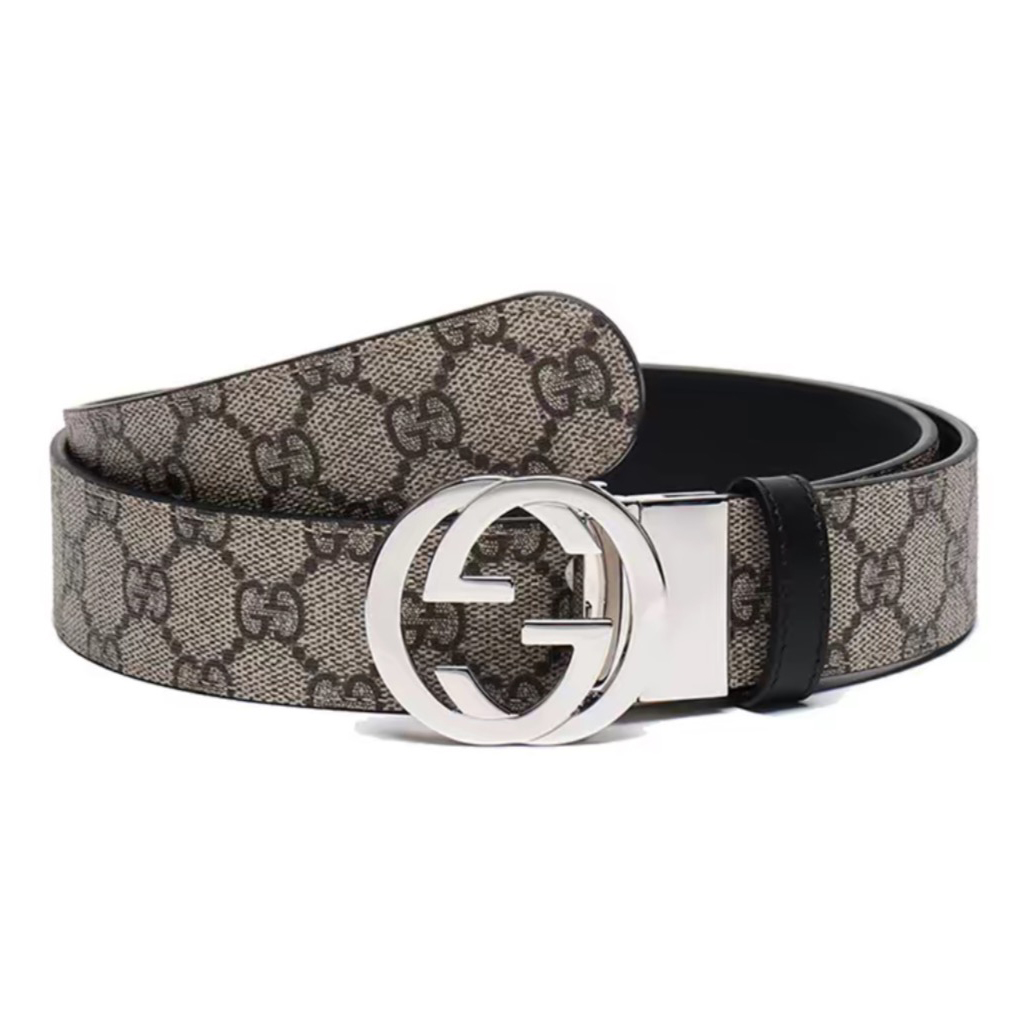 Gucci Leather It Has A Thick Touch With Clear And Distinct Printing Patterns It Is A Fashionable And Classic Men's Belt A Designer Belt A Casual And Smooth Buckle Belt For Both Women And Men With A Width Of 3.7cm And With Box