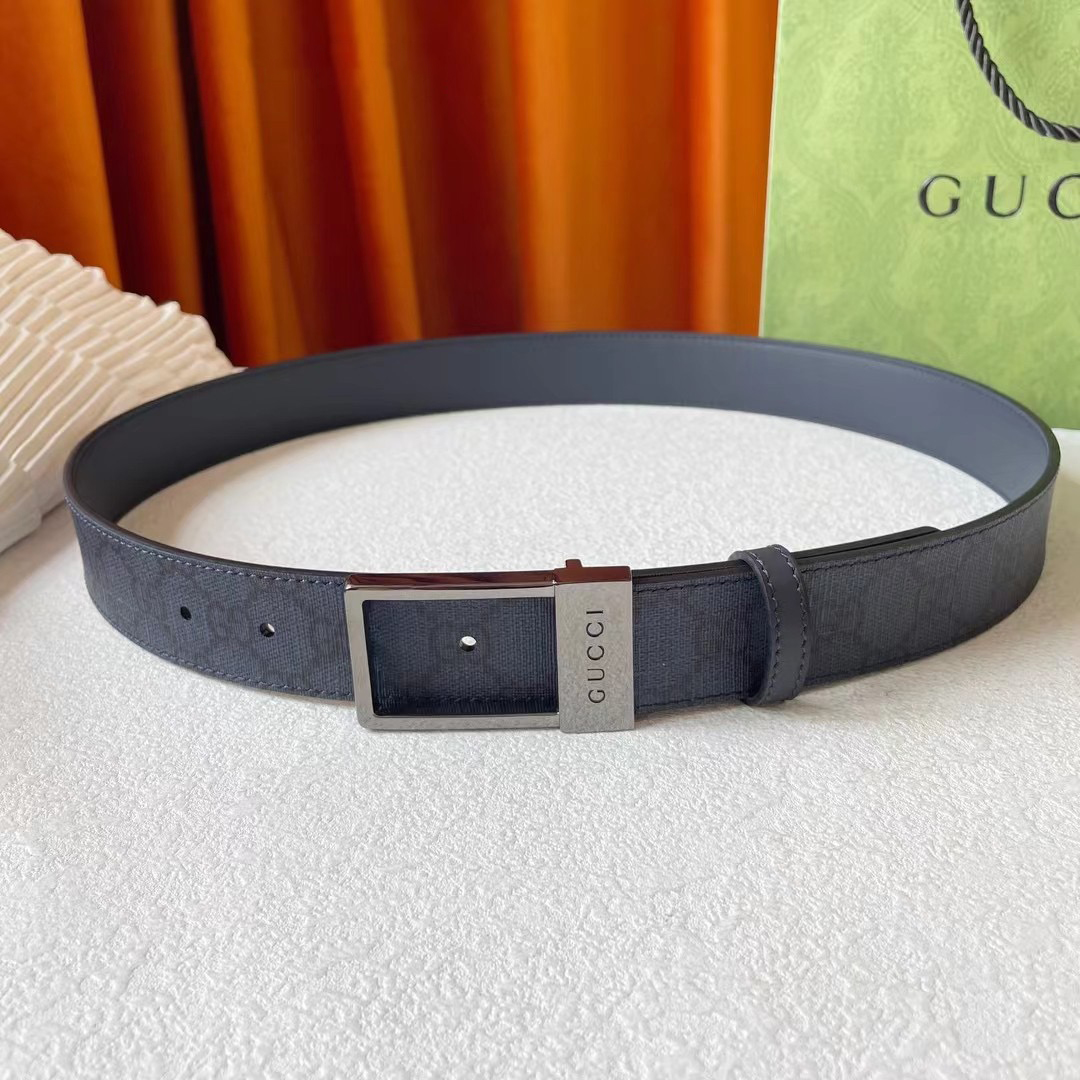 Gucci Designer Belt Mens Belts Luxury Belt Length 100-125cm Men Belt Fashion Classics Casual Classic Square Smooth Buckle Designer High Quality Belt Men With A Width Of 4.0cm And With Box