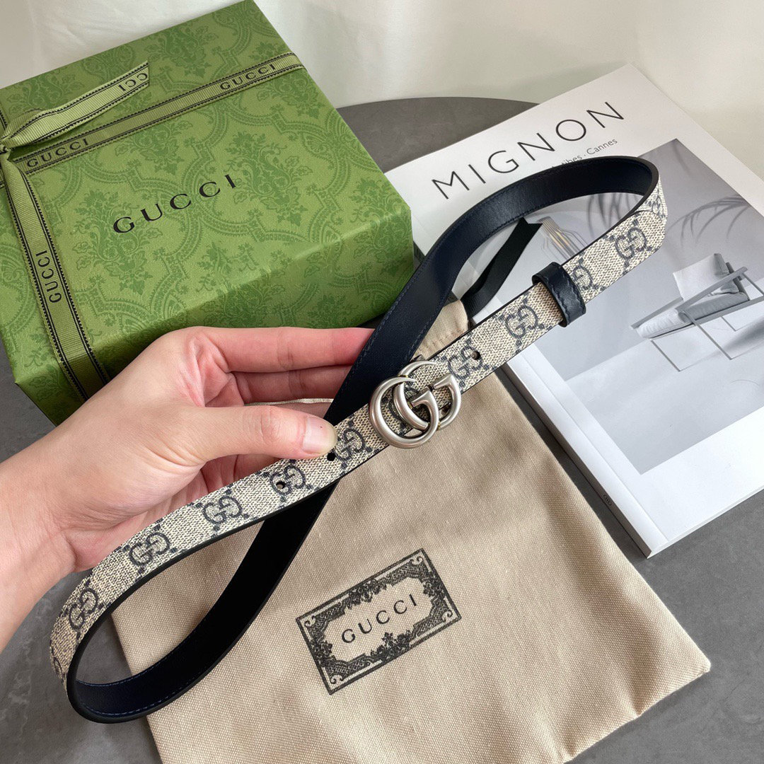 Gucci Belts For Women Designer Belt Womens Formal Smooth Buckle Woman Narrow Genuine Leather Golden Bronze Cowhide Design Thin Optional High Quality