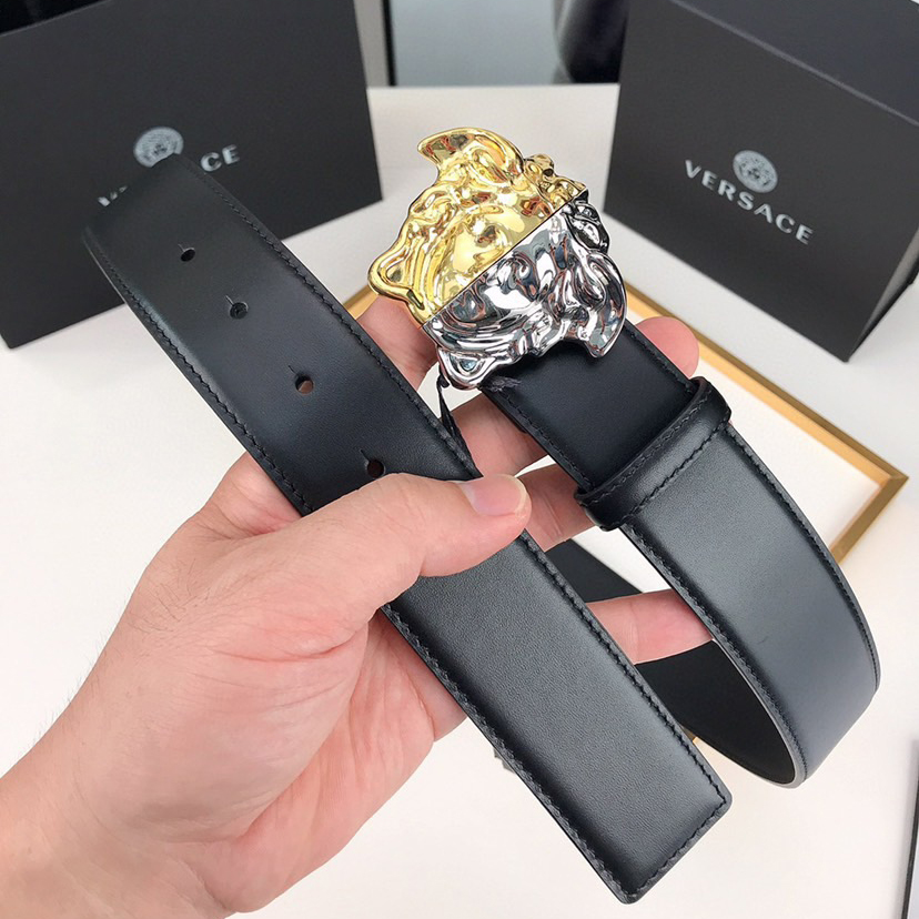 Versace Designer Belt Mens Belts Womens Brand Belt Luxury Belt Length 100-125cm Woman Men Belt Fashion Classics Casual Classic Solid Smooth Buckle Designer High Quality Belt