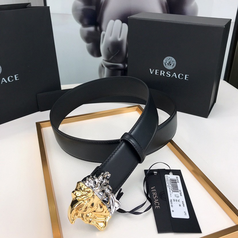 Versace Designer Belt Mens Belts Womens Brand Belt Luxury Belt Length 100-125cm Woman Men Belt Fashion Classics Casual Classic Solid Smooth Buckle Designer High Quality Belt