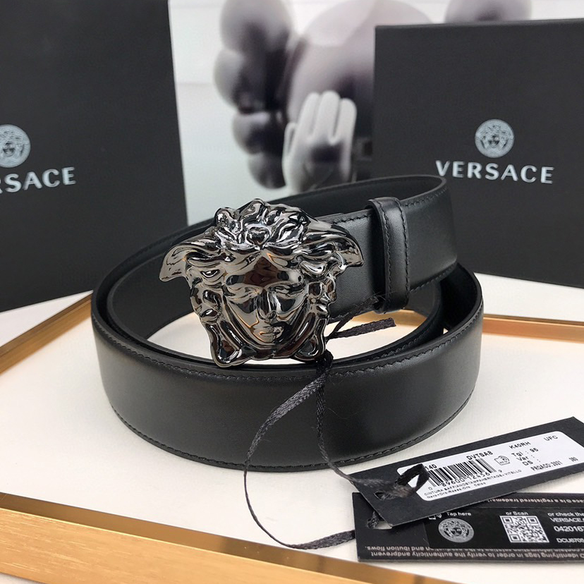 Versace Designer Belt Mens Belts Womens Brand Belt Luxury Belt Length 100-125cm Woman Men Belt Fashion Classics Casual Classic Solid Smooth Buckle Designer High Quality Belt