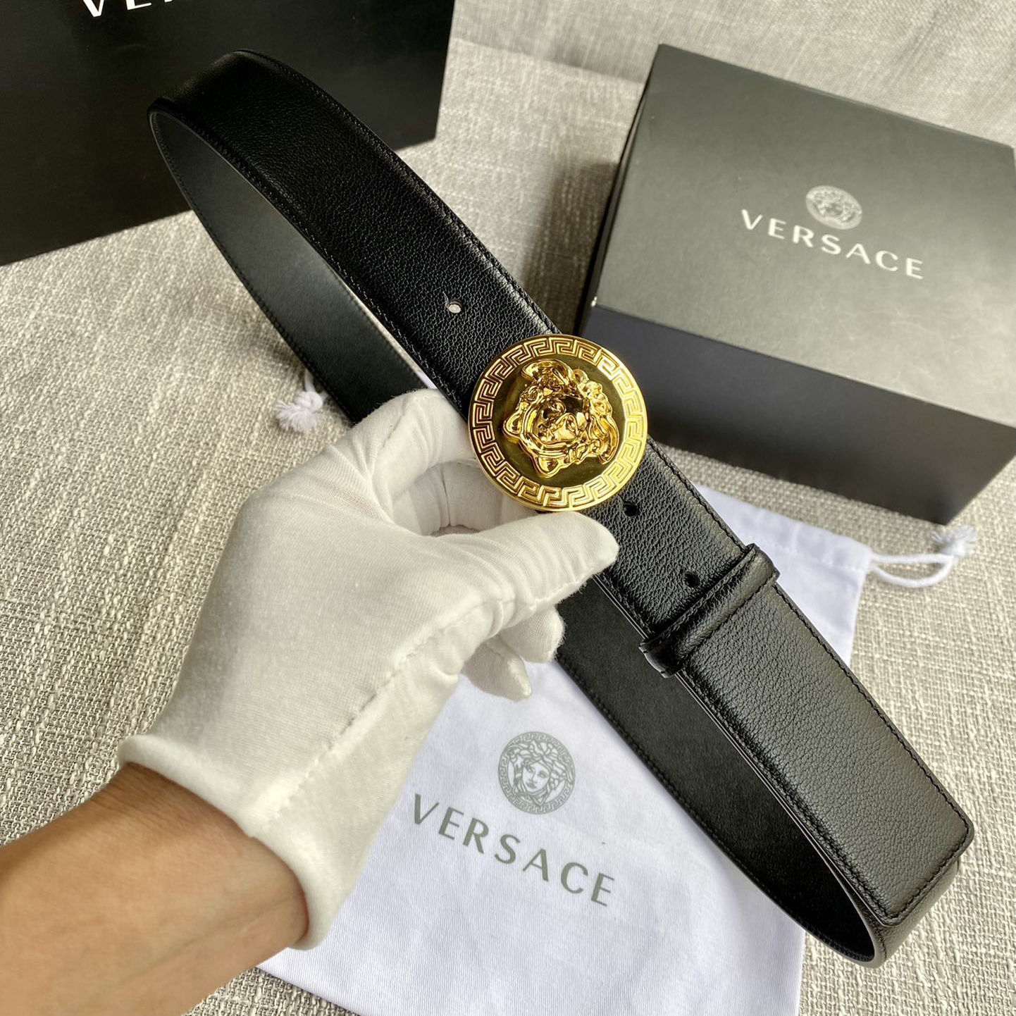 Versace Designer Belt Mens Belts Luxury Belt Length 100-125cm Men Belt Fashion Classics Casual Classic Solid Smooth Buckle Designer High Quality Belt Men With A Width Of 4.0cm And With Box