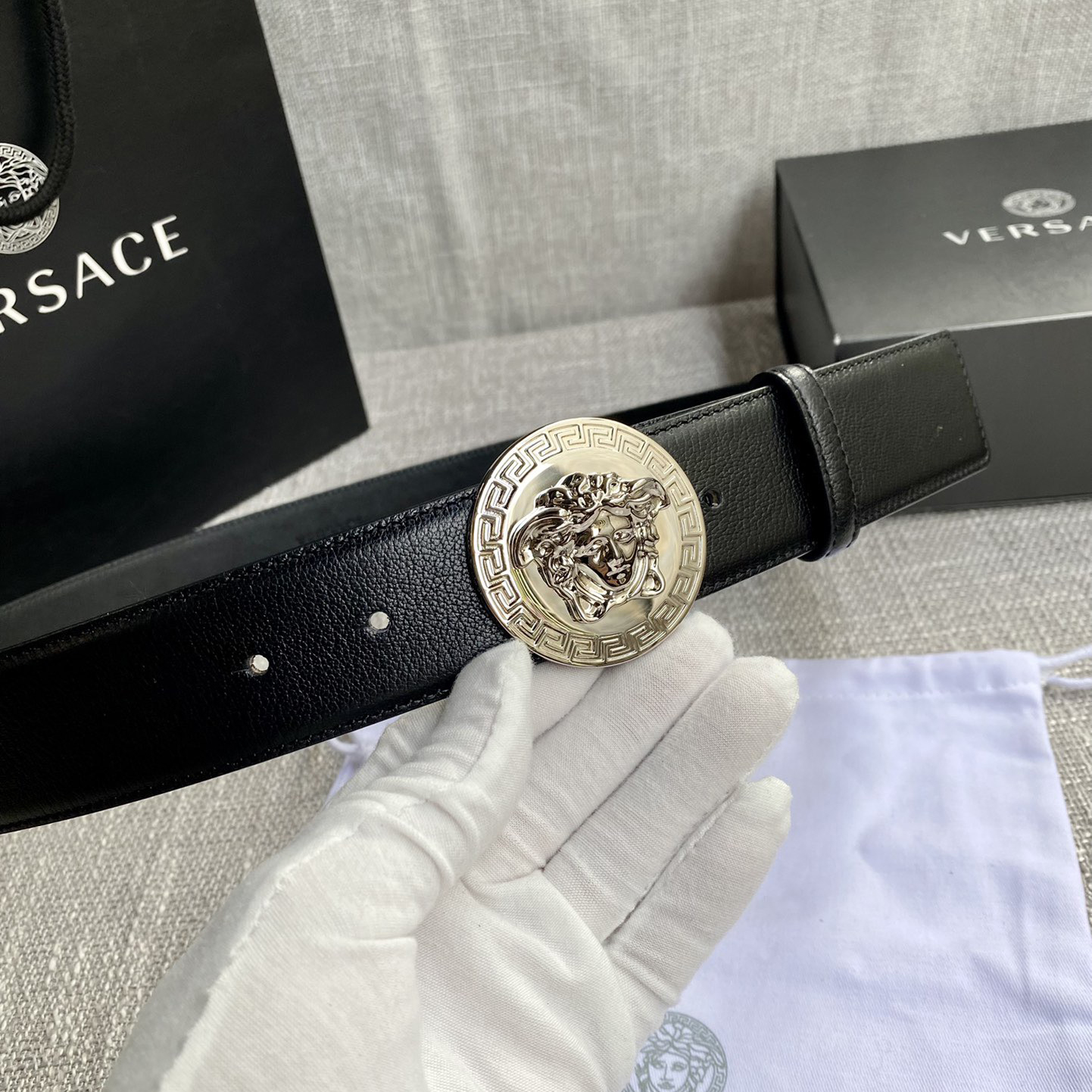 Versace Designer Belt Mens Belts Luxury Belt Length 100-125cm Men Belt Fashion Classics Casual Classic Solid Smooth Buckle Designer High Quality Belt Men With A Width Of 4.0cm And With Box