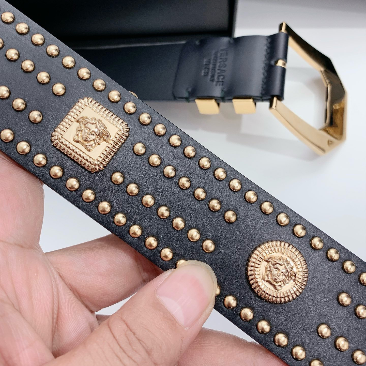 Versace Designer Belt Mens Belts Womens Brand Belt Luxury Belt Length 100-125cm Woman Men Belt Fashion Classics Casual Classic Solid Smooth Buckle Designer High Quality Belt