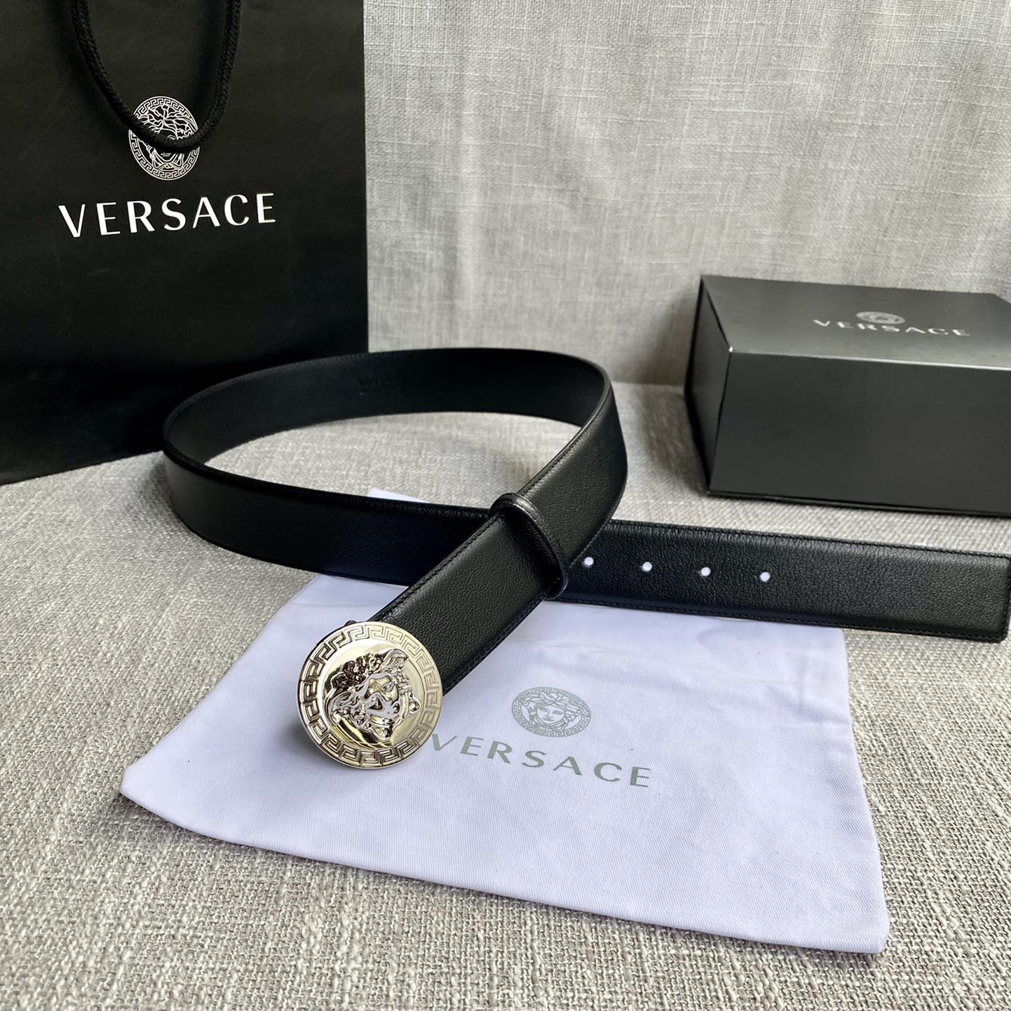 Versace Designer Belt Mens Belts Luxury Belt Length 100-125cm Men Belt Fashion Classics Casual Classic Solid Smooth Buckle Designer High Quality Belt Men With A Width Of 4.0cm And With Box
