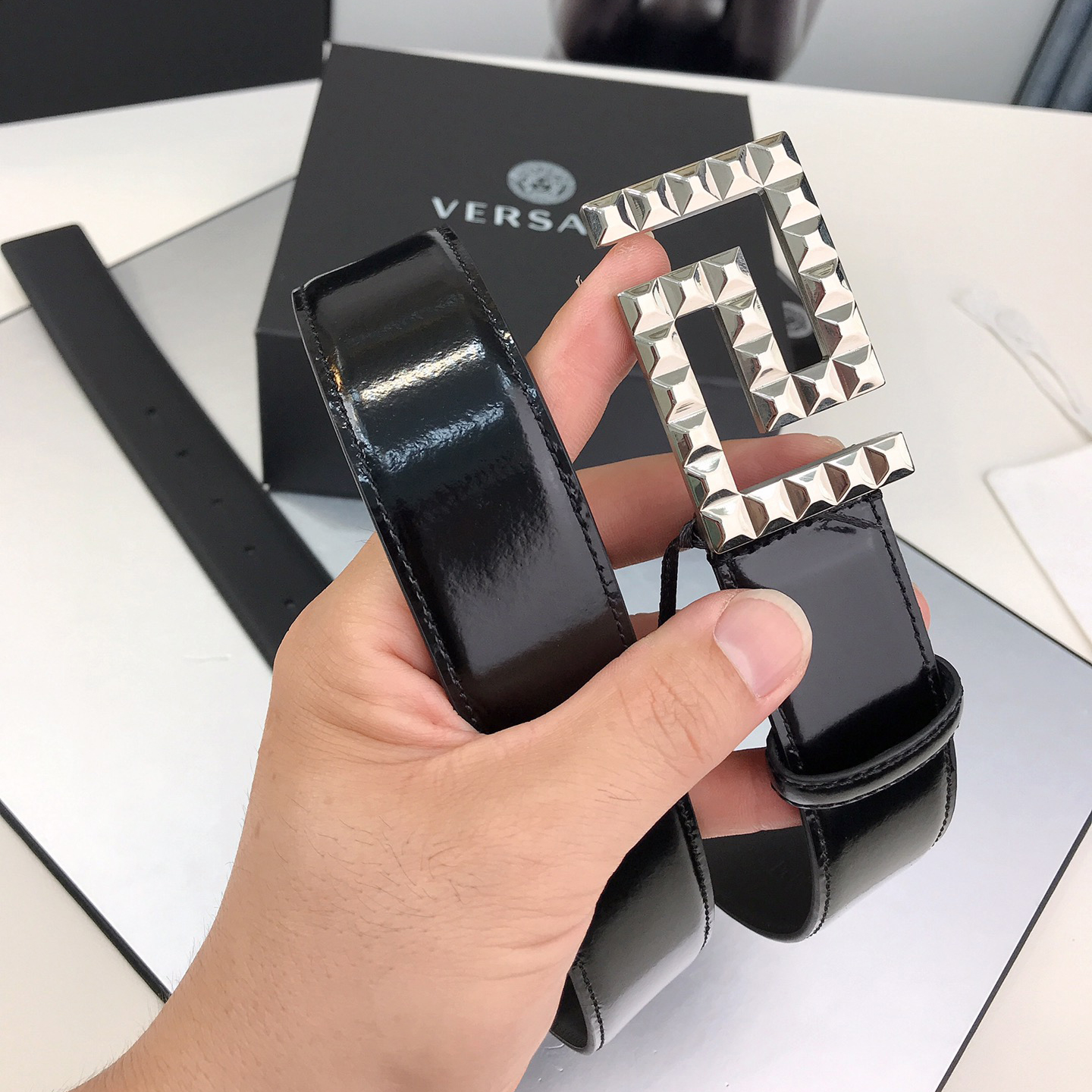 Versace Designer Belt Mens Belts Womens Brand Belt Luxury Belt Length 100-125cm Woman Men Belt Fashion Classics Casual Classic Solid Smooth Buckle Designer High Quality Belt